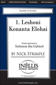 Leshoni Konanta Elohai SATB choral sheet music cover Thumbnail